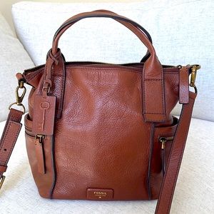 Fossil leather bag